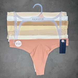 Danskin Women’s‎ Seamless V-Front Thong Panties in Neutral Shades - Set of 7